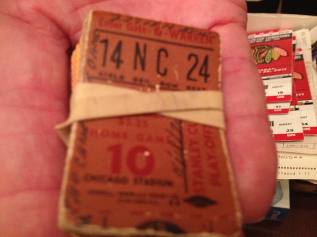 <p>Bob Gertenrich still has a ticket stub from Game 7 of the 1971 Stanley Cup Finals, which the Blackhawks lost 3-2 to the Montreal Canadiens.</p>
