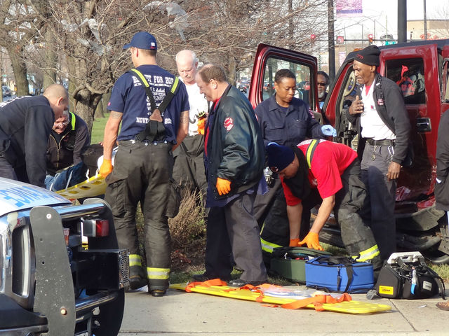 <p>Two people were taken to Advocate Christ Medical Center in serious to critical condition, officials said.</p>
