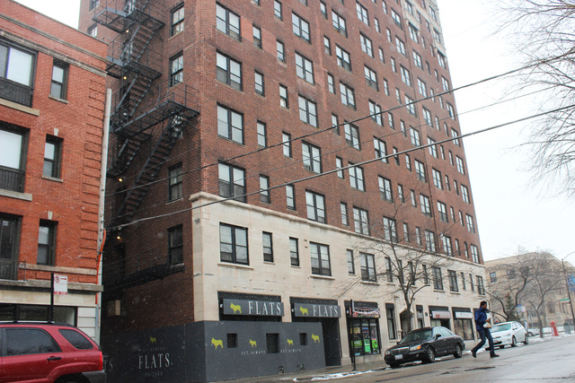 <p>The FLATS Chicago building at 1325 W. Wilson Ave. in Uptown is under renovation.</p>
