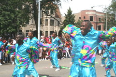 <p>The South Shore Drill Team performs at the 2012 Bud Billiken Parade in Bronzeville.</p>