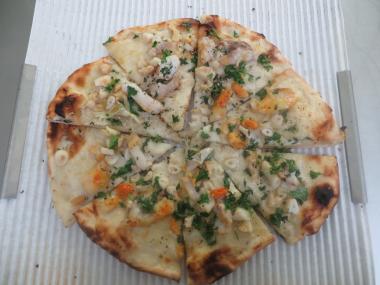 Pizza at the Fishguy Market