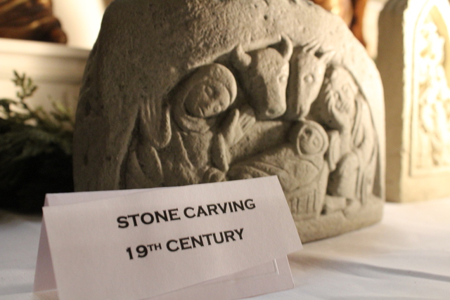 <p>Kenyan nativity from the 19th century currently on display at Holy Family Catholic church through the Christmas season.</p>
