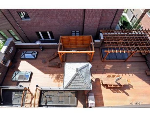 <p>The rooftop deck is one of two places for residents to get some sun.</p>
