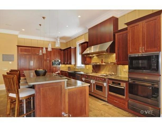 <p>One of the property's three kitchens, each of which features top-of-the-line finishes.</p>
