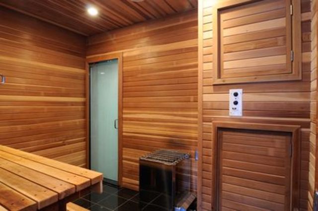 <p>A sauna, workout room and two resistance pools ensure you can keep your body as well-maintained as this home.</p>
