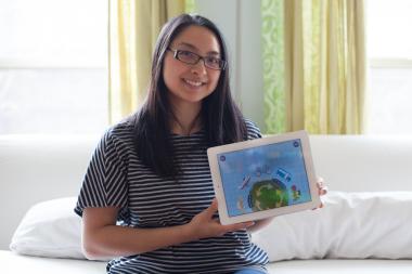Bronzeville resident Alice Zhao is one of the co-creators of "Gus on the Go," an app teaching children how to learn different languages. Several Chicago residents provide their voices for the languages.