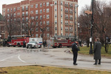 <p>NBC show "Chicago Fire" returned to Logan Square to shoot a bomb threat scene near the square, Jan. 30, 2013.</p>
