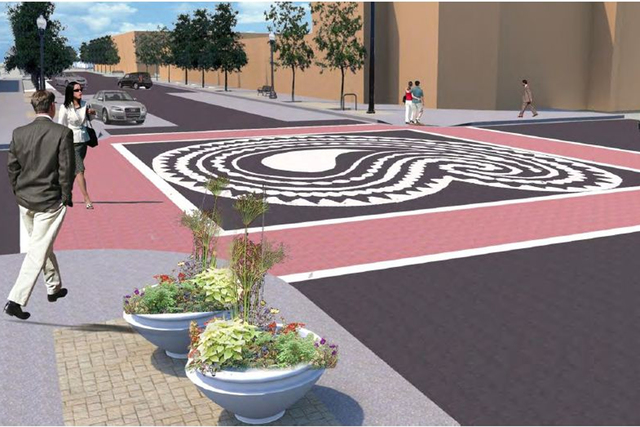 <p>The Devon Avenue streetscape project will include designs within major intersections, as well as more noticeable crosswalk markings.</p>
