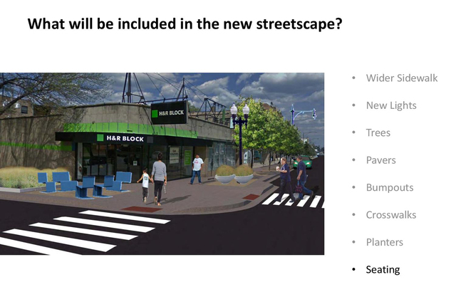 <p>The Devon Avenue streetscape project will include designs within major intersections, as well as more noticeable crosswalk markings.</p>
