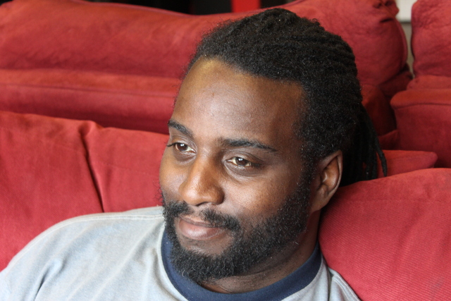 Kenny Bruster, 45, aspires to become a truck driver, which was why he attended a career expo Monday, Jan. 28, 2013 at an Englewood barbershop on the South Side.