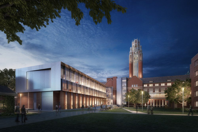 <p>An extension is planned for the rear of the former seminary, but is not yet funded.</p>
