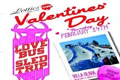 Valentine's Day Love Bus Sled Trip 