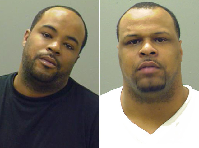 <p>Michael McNabb (left) and Stephen Gilbert are accused of killing 17-year-old Tyrone Lawson</p>
