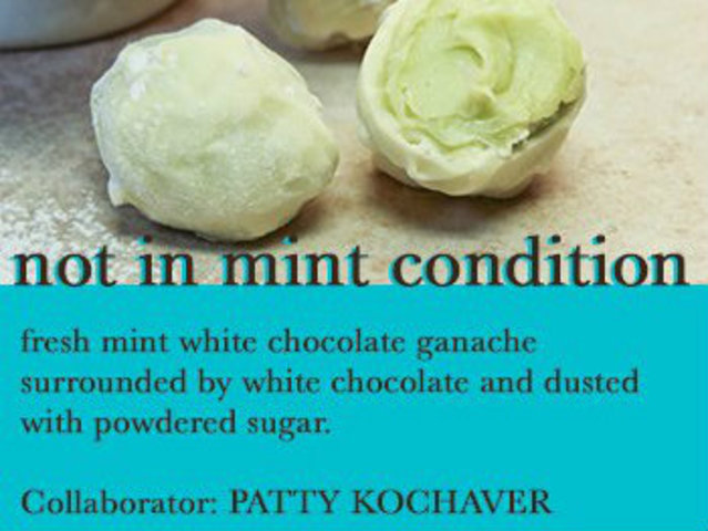 <p>Artist Patty Kochaver will take inspiration for the Not In Mint Condition truffle.</p>
