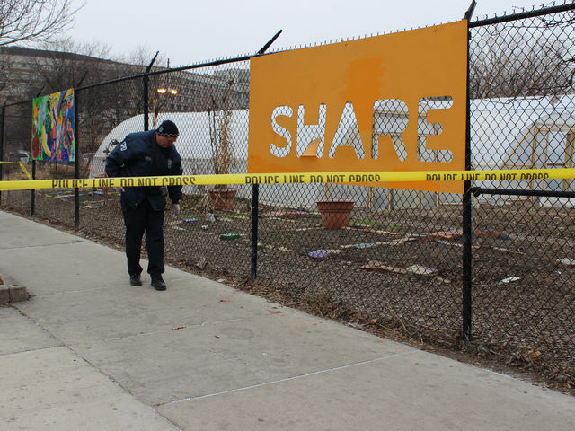 <p>The man was shot near the intersection of West Chicago Avenue and North Hudson Avenue about 1:10 p.m., police said.</p>
