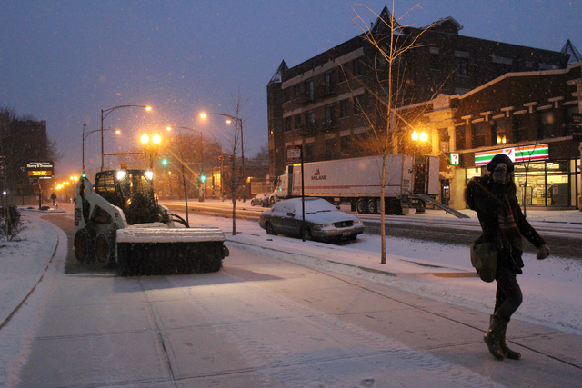 <p>Snow began falling early Friday, but it may not be enough to end a streak of days without at least 1 inch of snow.</p>
