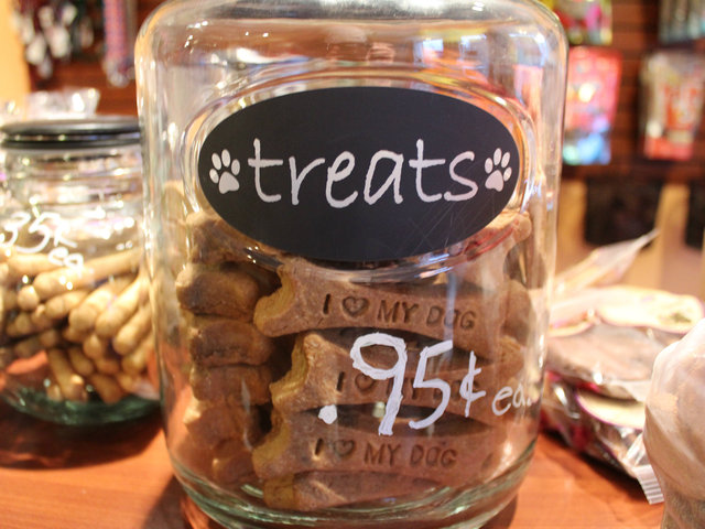 <p>Dog treats are among the many offerings at Bark N Bites, 702 W. 35th St.</p>
