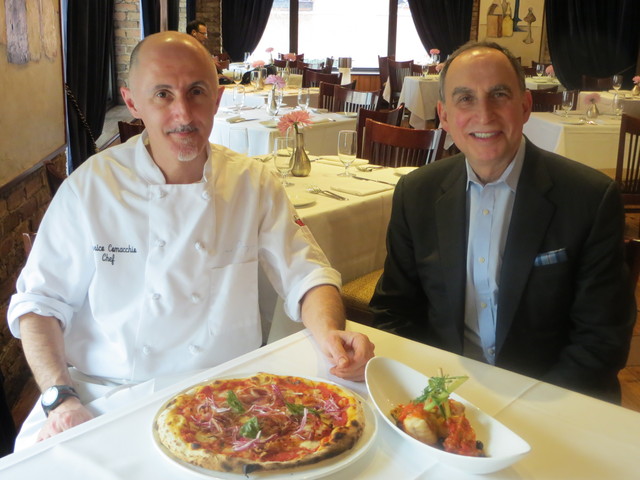 <p>Jack Weiss (r.), owner of Coco Pazzo and Coco Pazzo Cafe, will open Tre Soldi, a Roman-style trattoria, with chef Federico Comacchio (l.) in charge of all three kitchens.</p>
