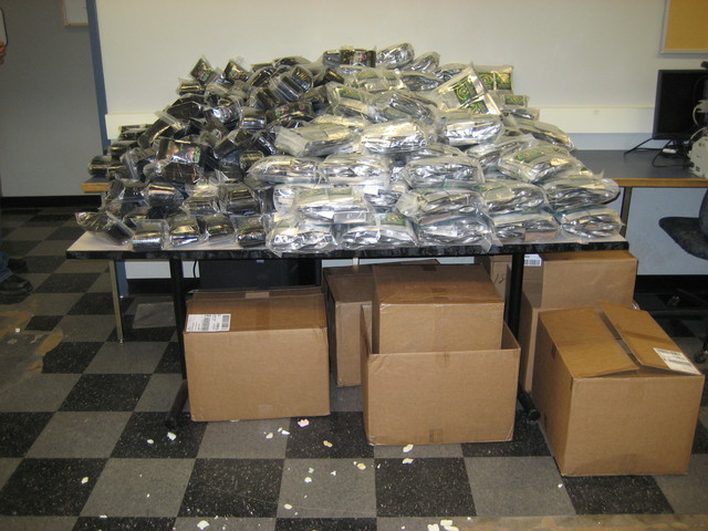 <p>Police seized $1.2 million in fake pot labeled "Joker" and "Monkey Spanker," officials said Wednesday.</p>
