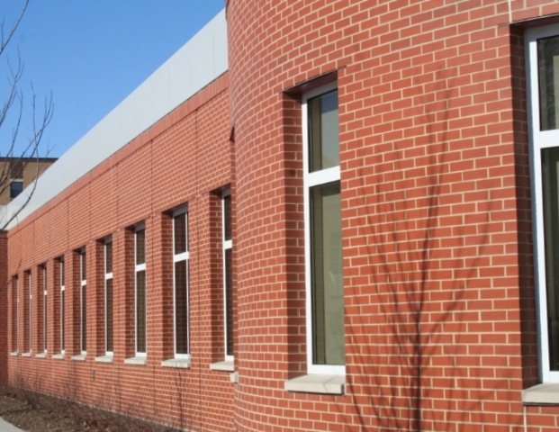 <p>Exterior of the newly renovated Humboldt Park Library, which will reopen Saturday.</p>
