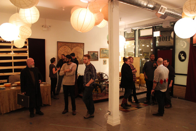 <p>The Jackalope Theatre Company held a space warming party after moving into a storefront on Thorndale Avenue.</p>
