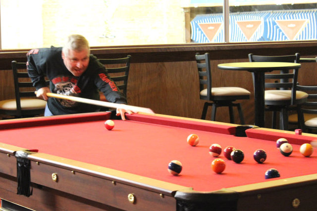 <p>The bar area at Lincoln Square Lanes has been expanded to make room for pool tables.</p>
