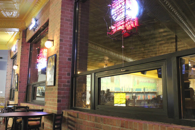 <p>As part of the remodeling efforts, windows were uncovered at Lincoln Square Lanes.</p>
