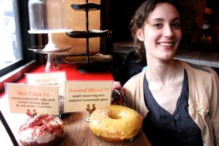 <p>Megan Smerage, 22, a counter associate at the walk-up doughnut window at Francesca's Forno in Wicker Park said that all Francesca Forno locations will be featuring packzi for Fat Tuesday. &nbsp;</p>
