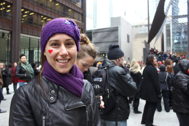 <p>North Shore squash coach Serena Carbonell danced as part of a worldwide movement to raise awareness for violence against women.</p>
