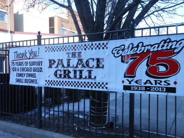 <p>Palace Grill, 1408 W. Madison St., is celebrating its 75th anniversary with yearlong specials.</p>
