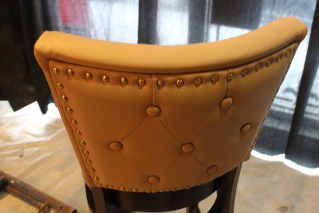 <p>Studded stools will be among the seating options at High Noon Saloon when it opens March 11.&nbsp;</p>
