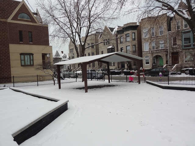 <p>The North Kenwood park where 15-year-old Hadiya Pendleton was shot at on Jan. 29.</p>
