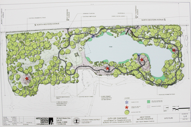 <p>The conceptual design of the new park proposes kayak launches and designated fishing areas along an asphalt path circling the pond.</p>
