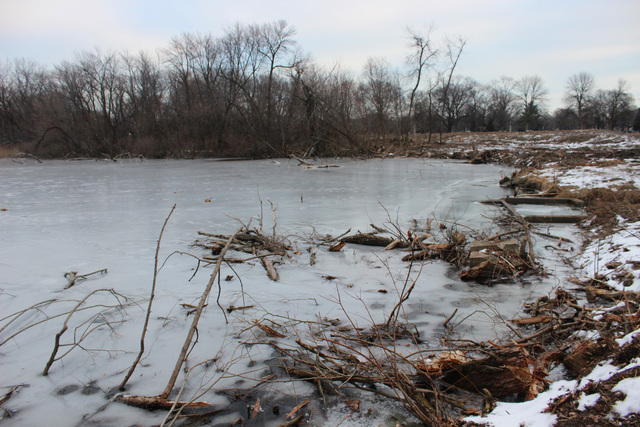 <p>Rosehill Cemetery sold about 20 acres to the city, but maintains the rights to the water tower near the pond on the property.</p>
