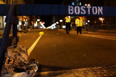 Explosions went off near the finish line of the Boston Marathon Monday afternoon.