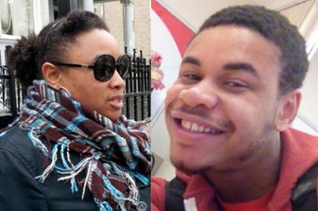 <p>Ebony Ambrose, left, whose son Kevin, right, was shot dead this week, said she raised her son to be respectful and hard-working.</p>
