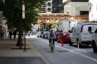Bicyclist on Dearborn