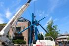Controversial Chevron Sculpture Comes Down, But Only Temporarily