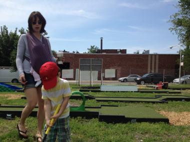 City Mini Golf debuted Friday.