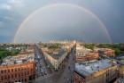Spectacular Chicago Rainbow Captured from Northwest Tower in Wicker Park