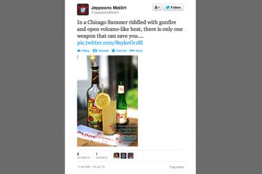 After posting an "appalling" tweet about Chicago gun violence, Jeppson's Malort apologizes for the flub and removes the post.