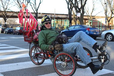 Uptown resident Gene Tenner, 66, is known for riding his tricycle around Uptown. The Uptowner also a bike activist, artist, comunications specialist, CAPS beat meeting facilitator and more.