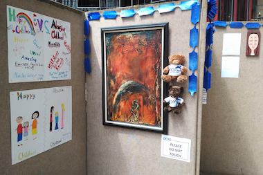 Art created by children in DCFS care will be on display Downtown through Friday.