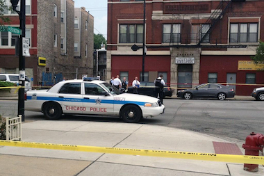 A 19-year-old man is in critical condition after being shot on the Near West Side Monday afternoon, police said.