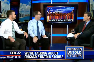  DNAinfo's Jon Hansen and Shamus Toomey appeared on Fox Chicago News to tout neighborhood stories. 