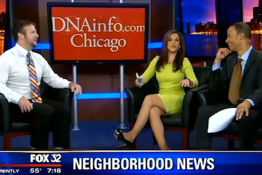  DNAinfo.com's Jon Hansen appears on Fox Chicago's "Good Day Chicago" to tout some of DNAinfo's top stories. 