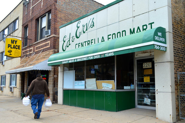 After 67 years, Ed and Erv's Centrella Food Mart, 2210 W. Touhy Ave., closed in 2014, but is now set to be restored as the future home of Bina's Cafe.