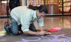 Watch, But Don't Sneeze, as Sand Art Installed in Loop Lobbies This Week