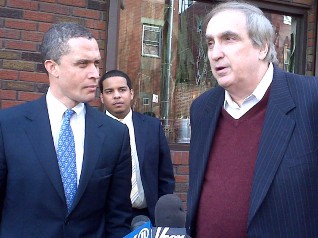 <p>Ridgewood Bushwick Senior Citizens' Council founded by Vito Lopez (right) is proposing to convert a former convent into supportive and affordable housing on DeSales Place.</p>

