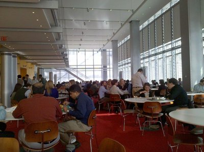 <p>The New York Times' cafeteria.</p>
